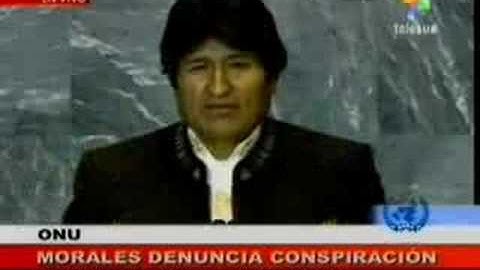 Evo Morales en la Onu 1/3    23/09/08