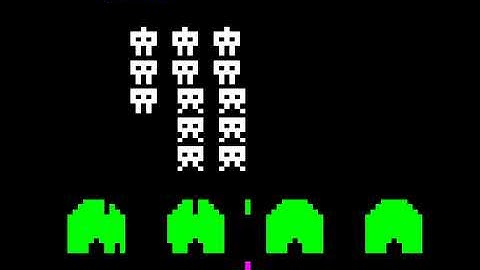 Space Invaders by Acornssoft for the 16k BBC Microcomputer Model A