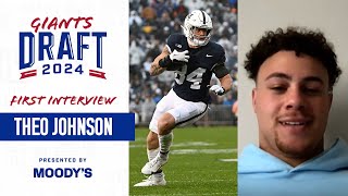 Theo Johnson First Interview As A Giant Giants Draft