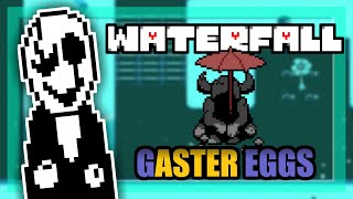 ALL Undertale Secrets in Waterfall opening - Mystery Man, Abandoned quiche, Umbrellas & more