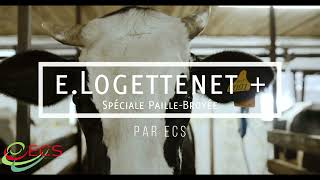 E.logettenet Balayeuse Pailleuse Électrique Spéciale Paille-Broyée Pour Logettes Ecs