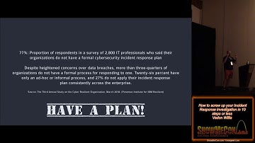 ShowMeCon 2019 09 How to screw up your Incident Response investigation in 10 steps or less Vadon Wil