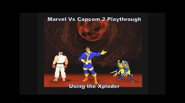 Marvel Vs Capcom 2 Cyclops, Wolverine & Ryu Playthrough using the Dreamcast Xploder :D #Dreamcast