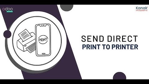 Send Direct Print to Printer in Odoo | No Third-Party Apps Required!🖨️