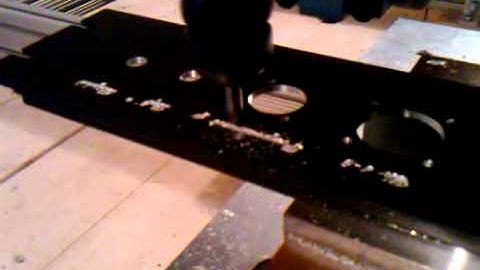 V-carving on amp front panel