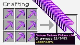 Minecraft UHC but you can craft a 'Pickaxe Pickaxe Pickaxe Pickaxe Pickaxe Pickaxe Pickaxe'..