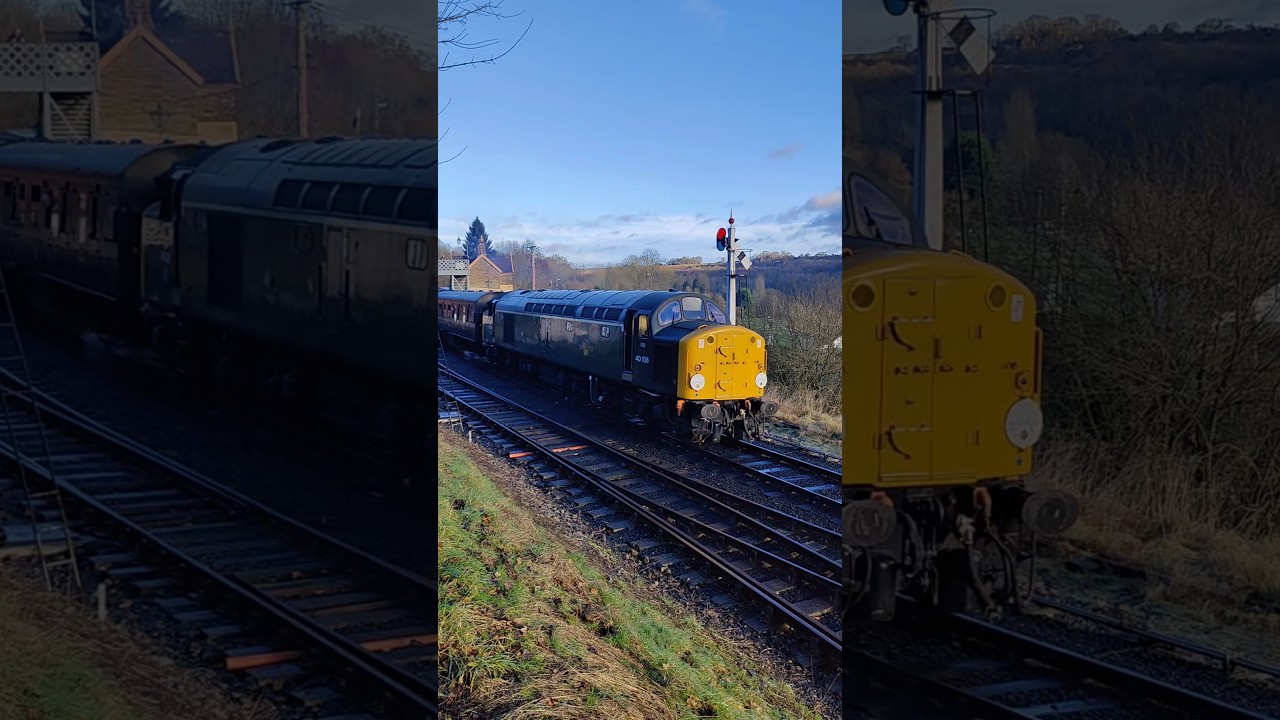 Class 40 40106 | Winter Diesel Gala 2024 | Severn Valley Railway 