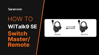 Saramonic WiTalk9 SE Series | How to switch master/remote