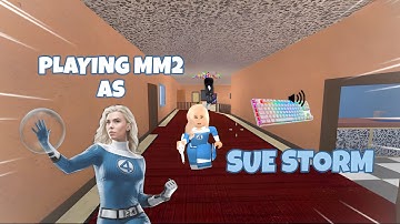 SUE STORM DESTROYS TEAMERS IN MM2 + GAMEPLAY (KEYBOARD ASMR)
