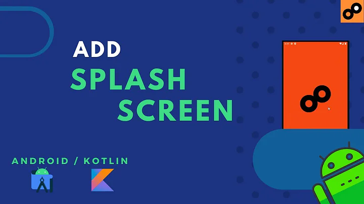 How to Add SPLASH SCREEN | Without Activity