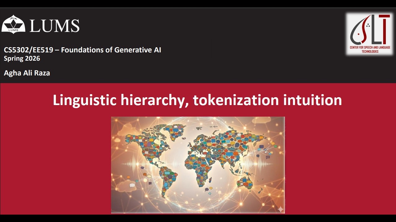 Generative AI L3: Scaling & computational realities, linguistic hierarchy, tokenization intuition