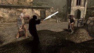 Leon STEALTH MODE! The Enemy Can't See Him - Resident Evil 4