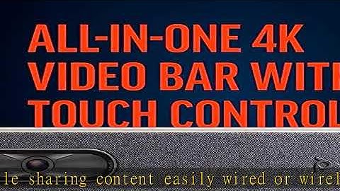 Poly - Studio X30 (Polycom) with TC8 Touch Controller - 4K Video & Audio Bar - Conferencing System