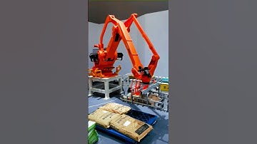 Industrial Robots: Material Handling and Palletizing Applications#industrialrobots #palletizing