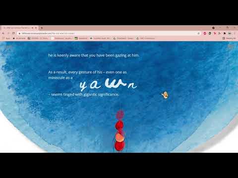 "The Ant and his Ocean" Interactive Storytelling Web |  Little Red Comma | Walkthrough