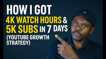 How I Got 4K Watch Hours & 5K Subs in Just 7 Days (YouTube Growth Strategy)