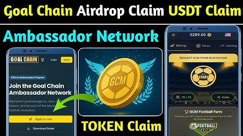 💠Goal Chain Join Ambassador Network Claim USDT Reward | Goal Chain New Airdrop Create Account 