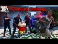 GTA | Can Franklin &amp; Shin-Chan Survive 24 Hours as Thieves | AR GAMER | GTA5 | SHINCHAIN AND CHOP |