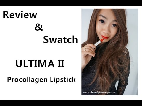 Review Ultima II Lipstick Play My Matte. 