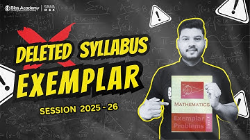 Class 10 | NCERT Exemplar Deleted Syllabus 2025-26 | CBSE Latest Update | #BlissAcademy