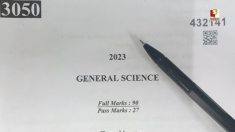 HSLC 2023 Class 10 General Science Question paper with Answers.