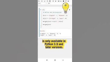 Merge Dictionaries with the 