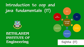 Introduction to oop and Java Fundamentals | IT | Bethlahem Institute of Engg | Bethlahem Learning