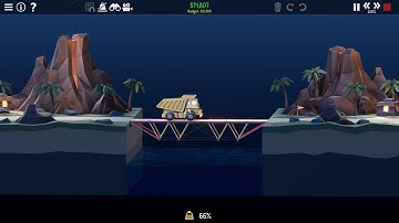 Poly Bridge 2 : Level 2-13 Solution
