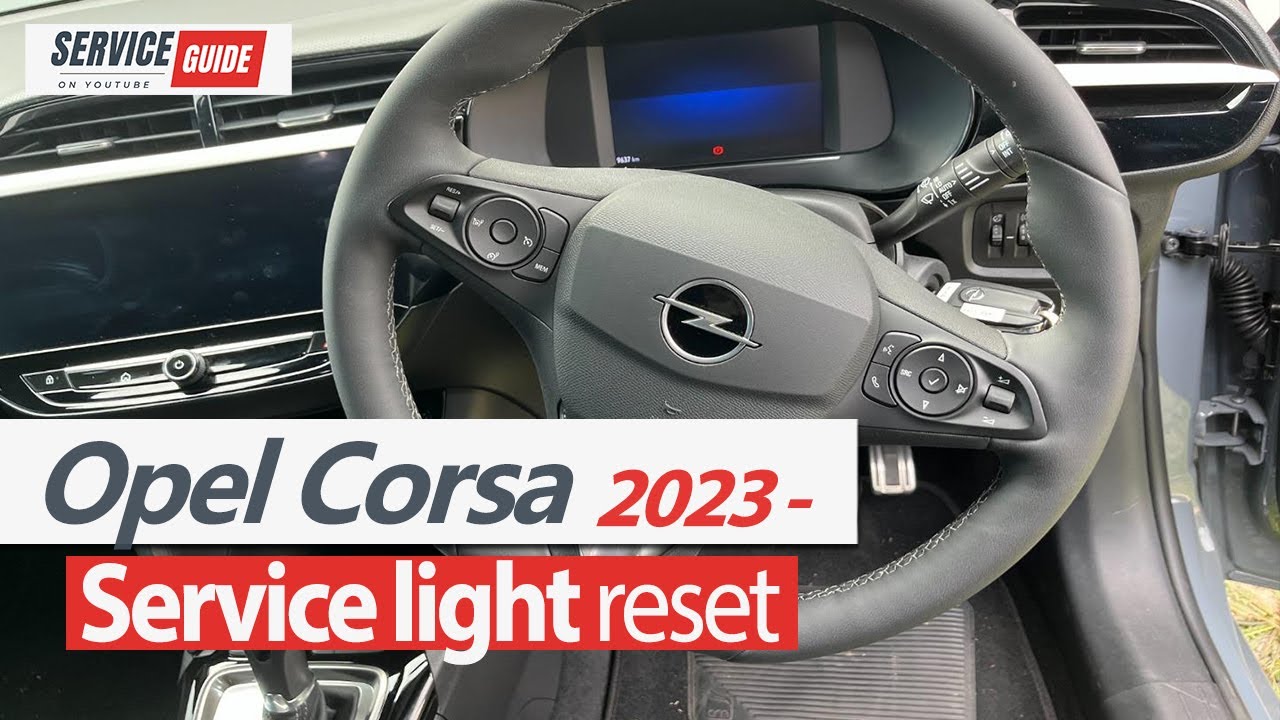 Сброс индикатора сервисного обслуживания Opel Corsa 2023 2024 2025 2026