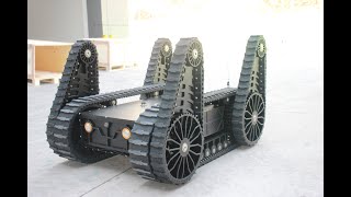 All-Terrain Swing Arm Articulated Crawler Robot Chassis