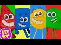 Gang of Red, Blue, Yellow, & Green 🔴🔵🟡🟢 | Explore Colours for Kids | @colourblocks