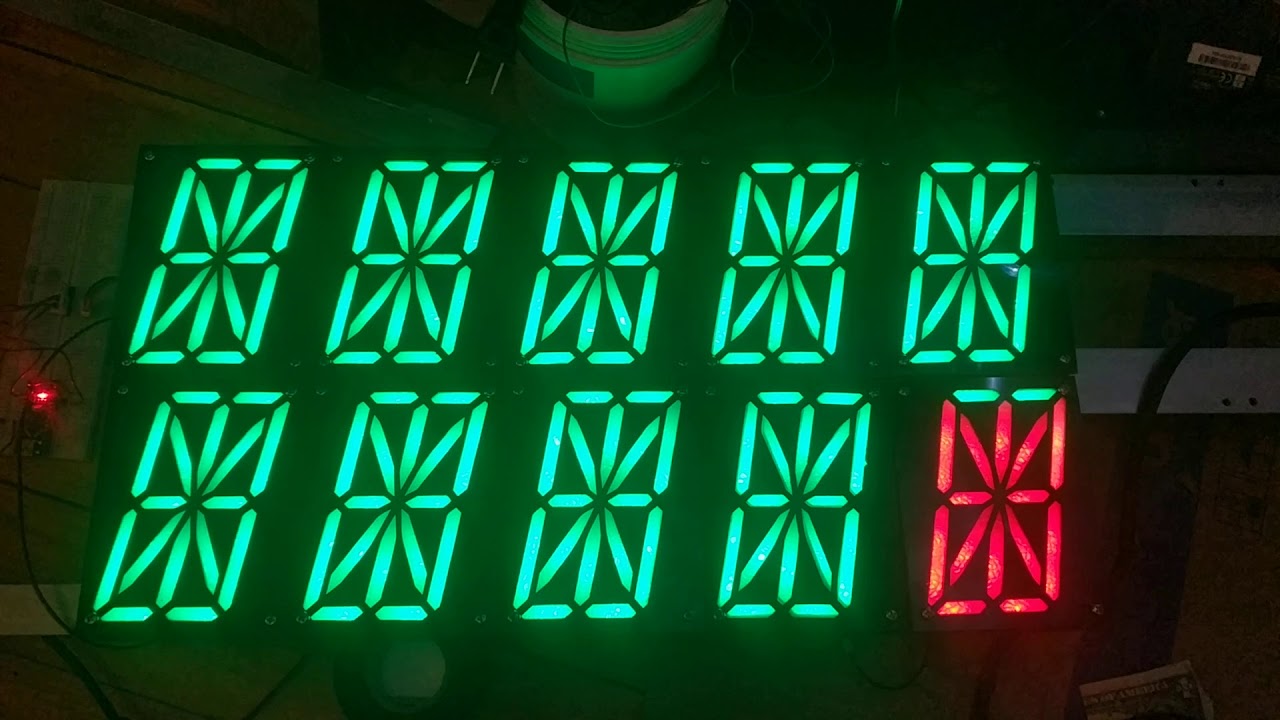 RGB 16 Segment Test (5x2) - YouTube