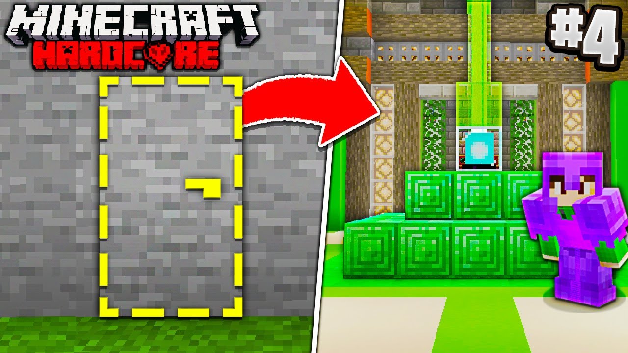 I Built The Best HIDDEN BASE in Hardcore Minecraft! (Episode 4)