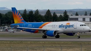 Allegiant Air Airbus A320-214 Takeoff From Idaho Falls [N296NV]