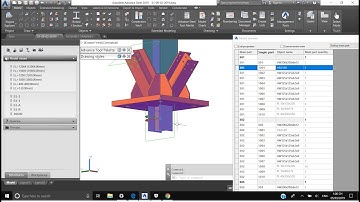 ADVANCE STEEL 2019 TUTORIAL/69/COLUMN ASSEMBLY DRAWING PART2