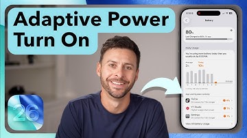 Adaptieve voeding inschakelen op iPhone (iOS 26)
