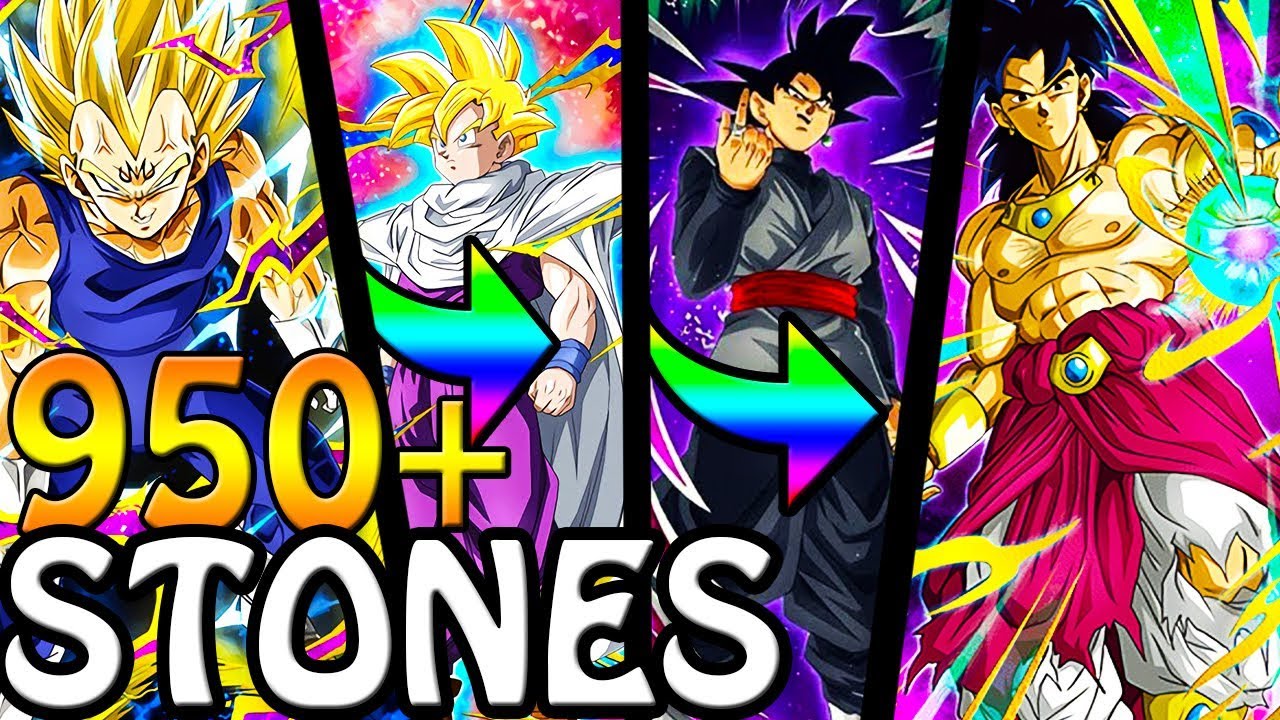 950+ STONES FOR AN LR!! DOUBLE RATES BANNER!! Dragon Ball Z Dokkan