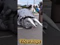 Dinosaur shooting game event production / Triceratops Inflatable / 恐竜シューティング トリケラトプス #Dinosaur