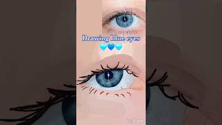 drawing blue eyes #blueeyes #digitalart #speedpaint #drawing #eyedrawing #blue #pretty #aesthetic