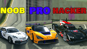 Real Racing 3 - NOOB vs PRO vs HACKER Mod Apk All CARS HACK