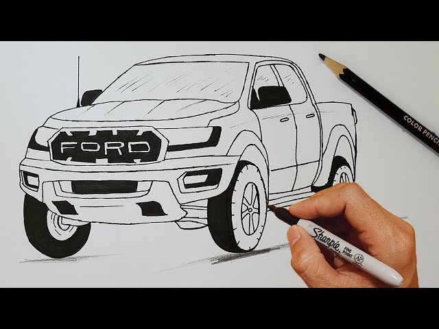How To Draw A Ford F 150 Raptor