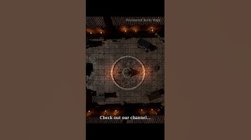 D&D | Town Center Night | Animated Battle Maps