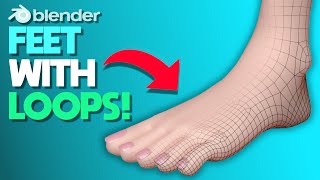 How to Make Feet with the CORE LOOP Method in Blender3D! screenshot 4