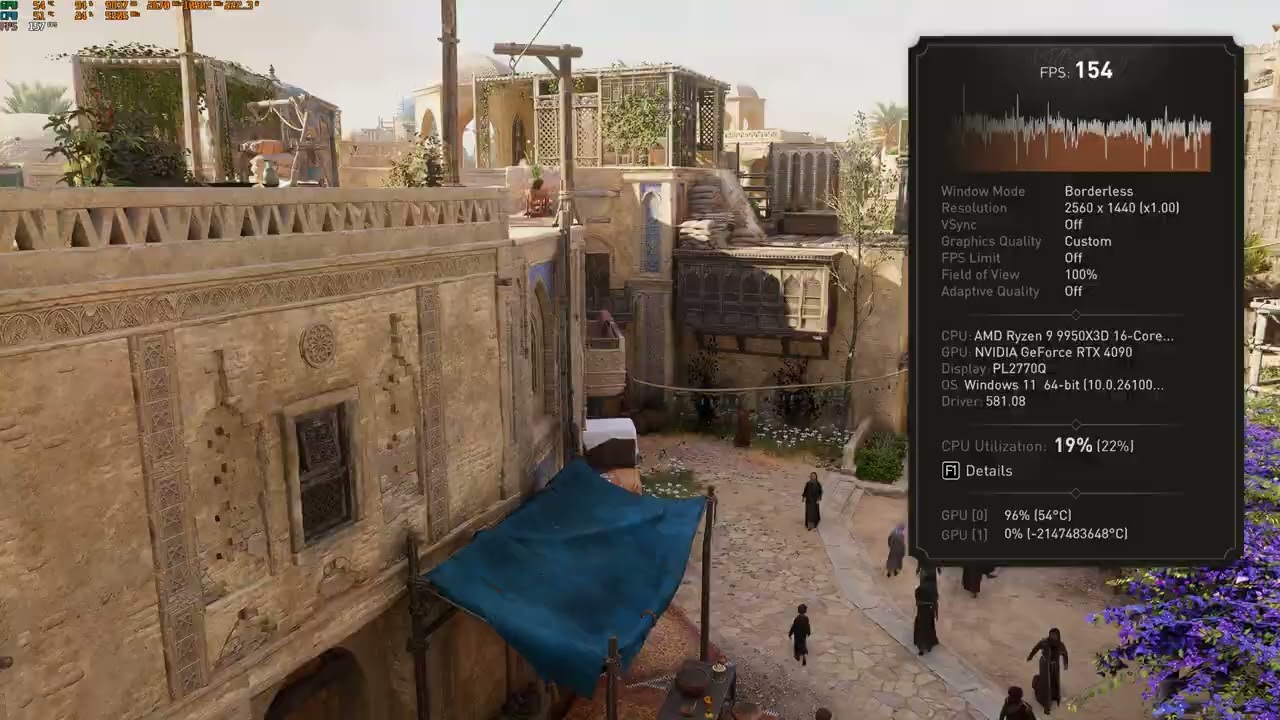 Assassin's Creed Mirage | 9950X3D + 4090 Benchmark