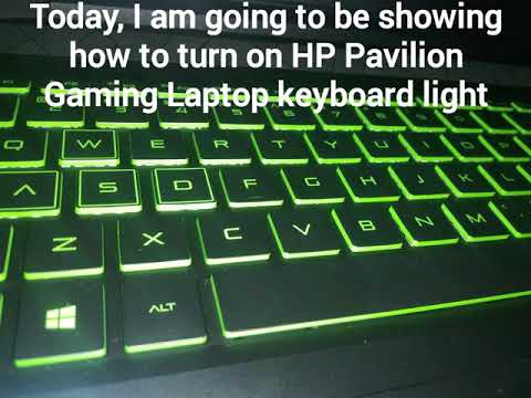 how to change keyboard light color on hp