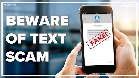 Beware of text scam