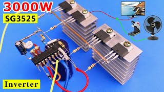 How to make 12v DC to 220v AC Inverter | Pure sine wave, Inverter 3000 watt | 12v 220v inverter,50Hz