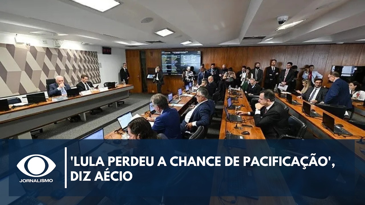 'Lula perdeu a chance de pacificação', diz Aécio sobre PL da Dosimetria | Canal Livre