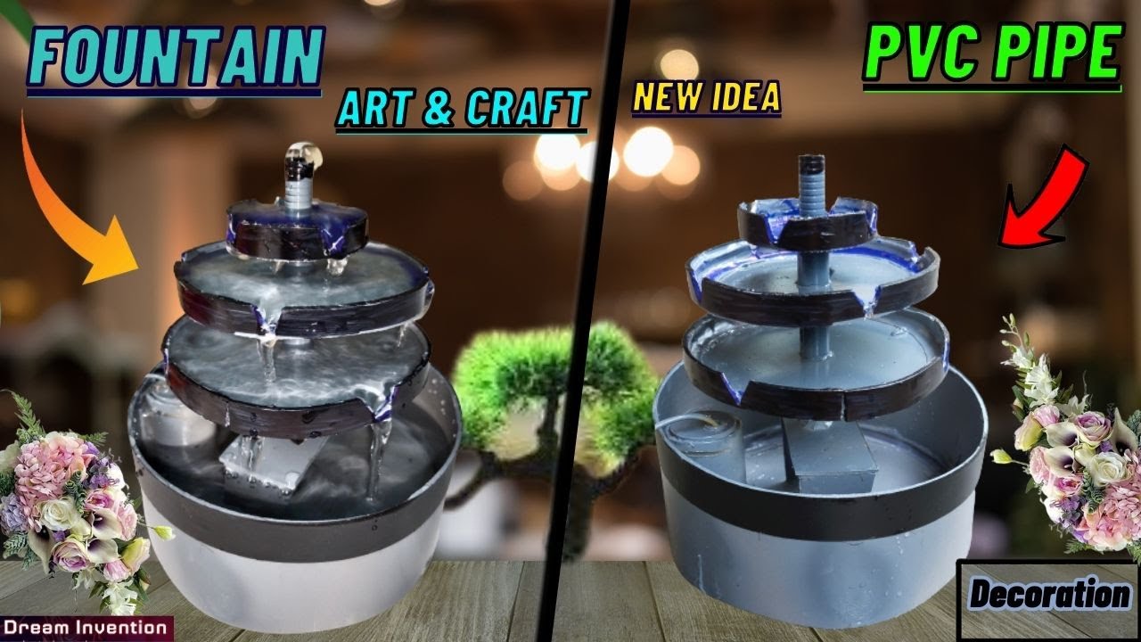 how to make Fountain for decoration at home YouTube