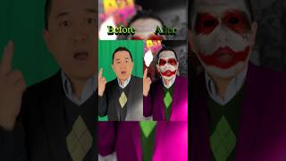Before / After 🃏 #tutorial #vfx #greenscreen
